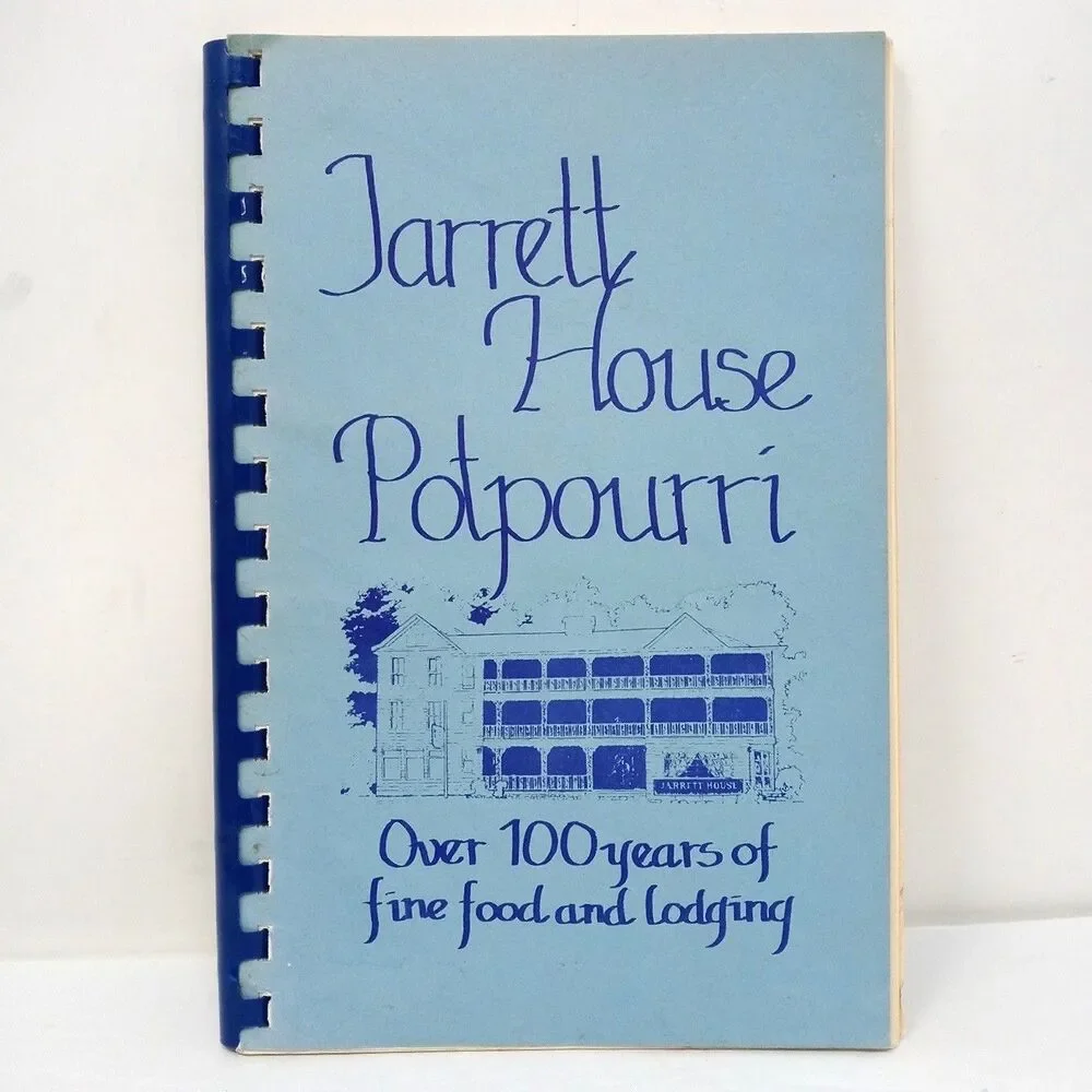 Jarrett House Potpourri Vintage Cookbook Dillsboro, North Carolina Spiralbound